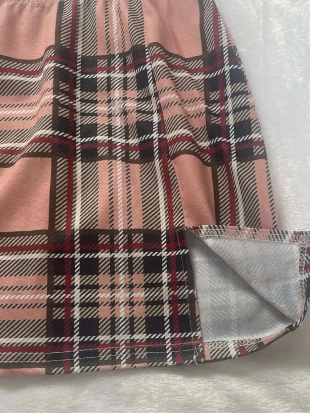 SHEIN Plaid Mini Skirt